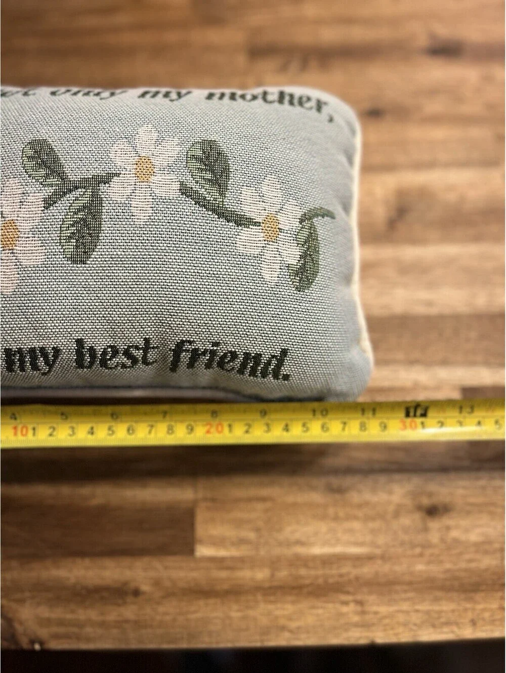 Vintage MOTHER Tapestry Throw Pillow Floral Gift Mom